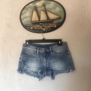Blank NYC Cut Off Distressed Shorts Raw Hem